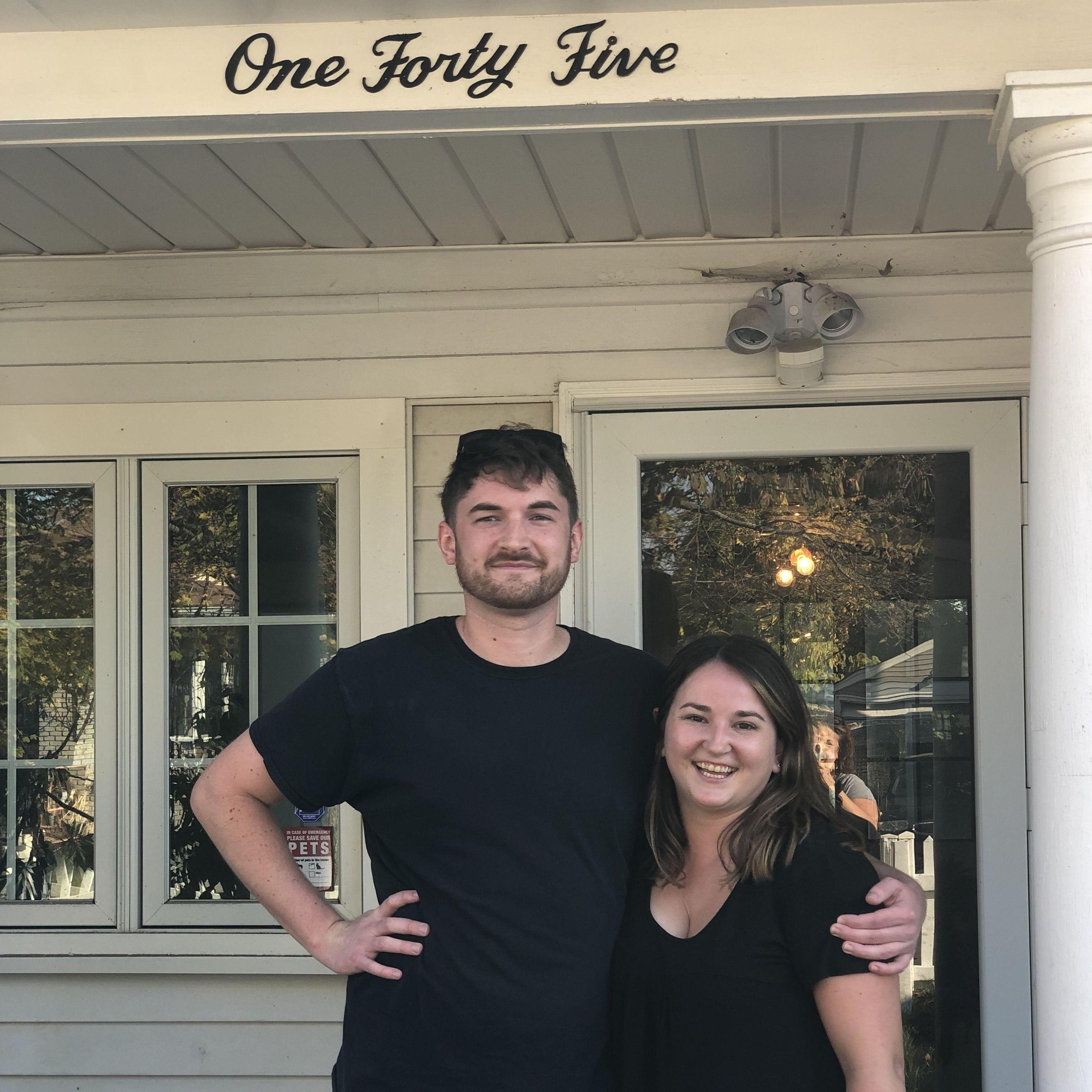 The day we closed on our first home...and got engaged!