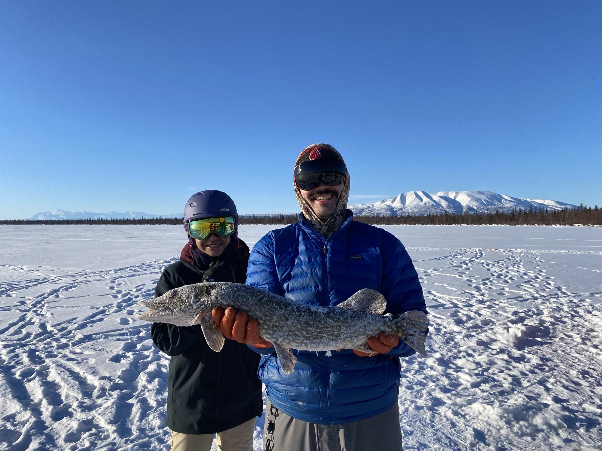Catching pike in single digit weather - Jan 2021