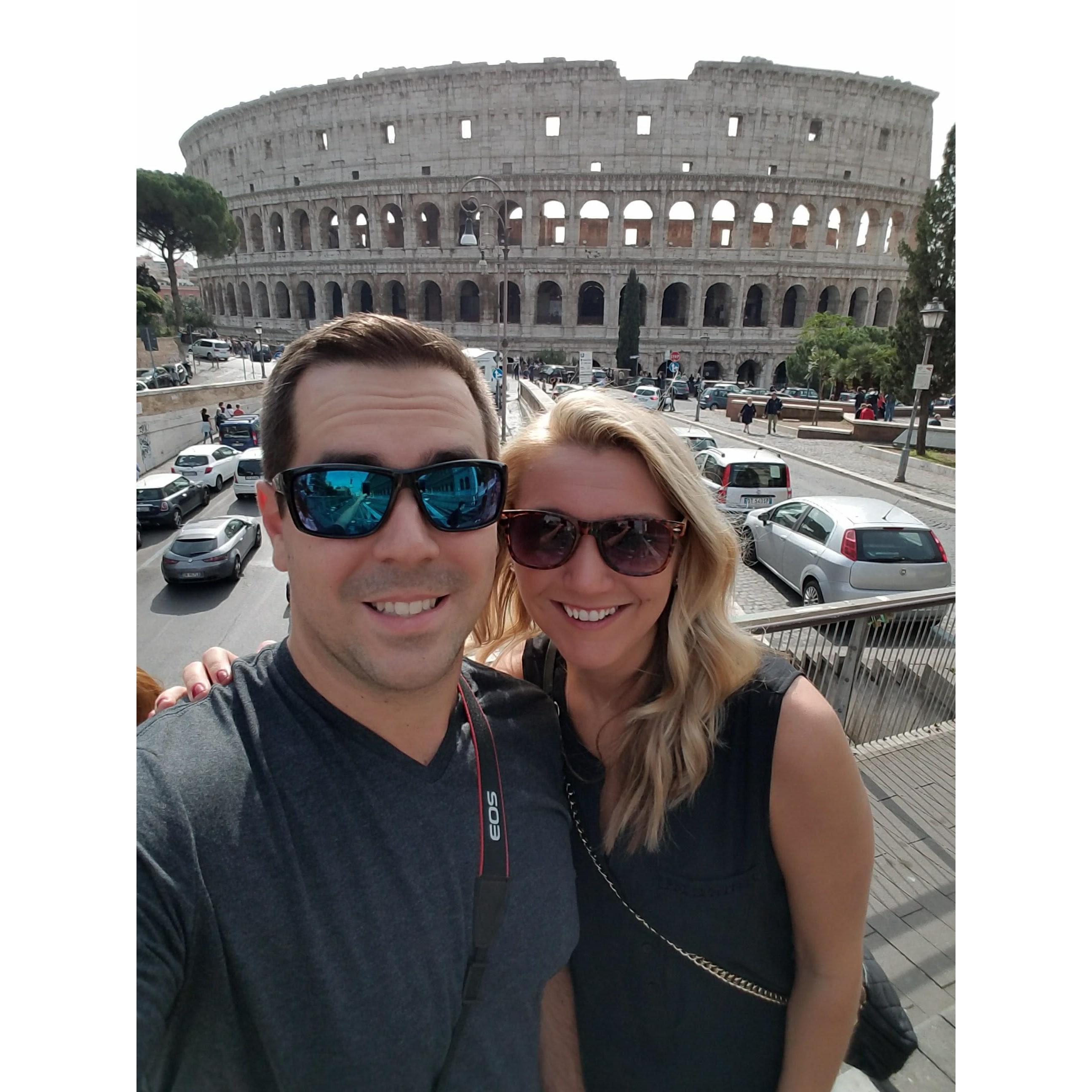 Us cultured folk spent 30 minutes photographing the "cool Roman street" in front of us before realizing the Colosseum was behind us