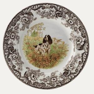 Woodland Dinner Plate 10.5 Inch, English Springer Spaniel