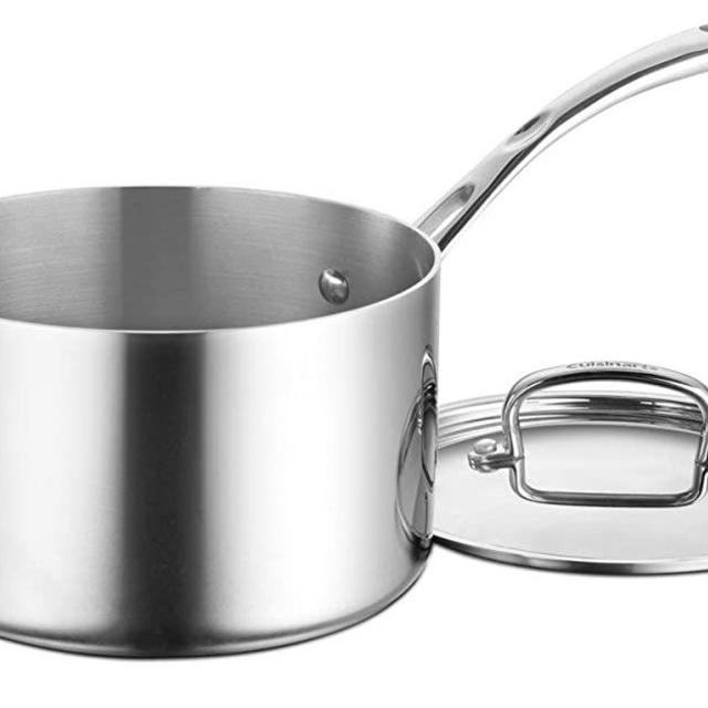 Cuisinart FCT193-18 French Classic Tri-Ply Stainless 3-Quart Saucepot with Cover