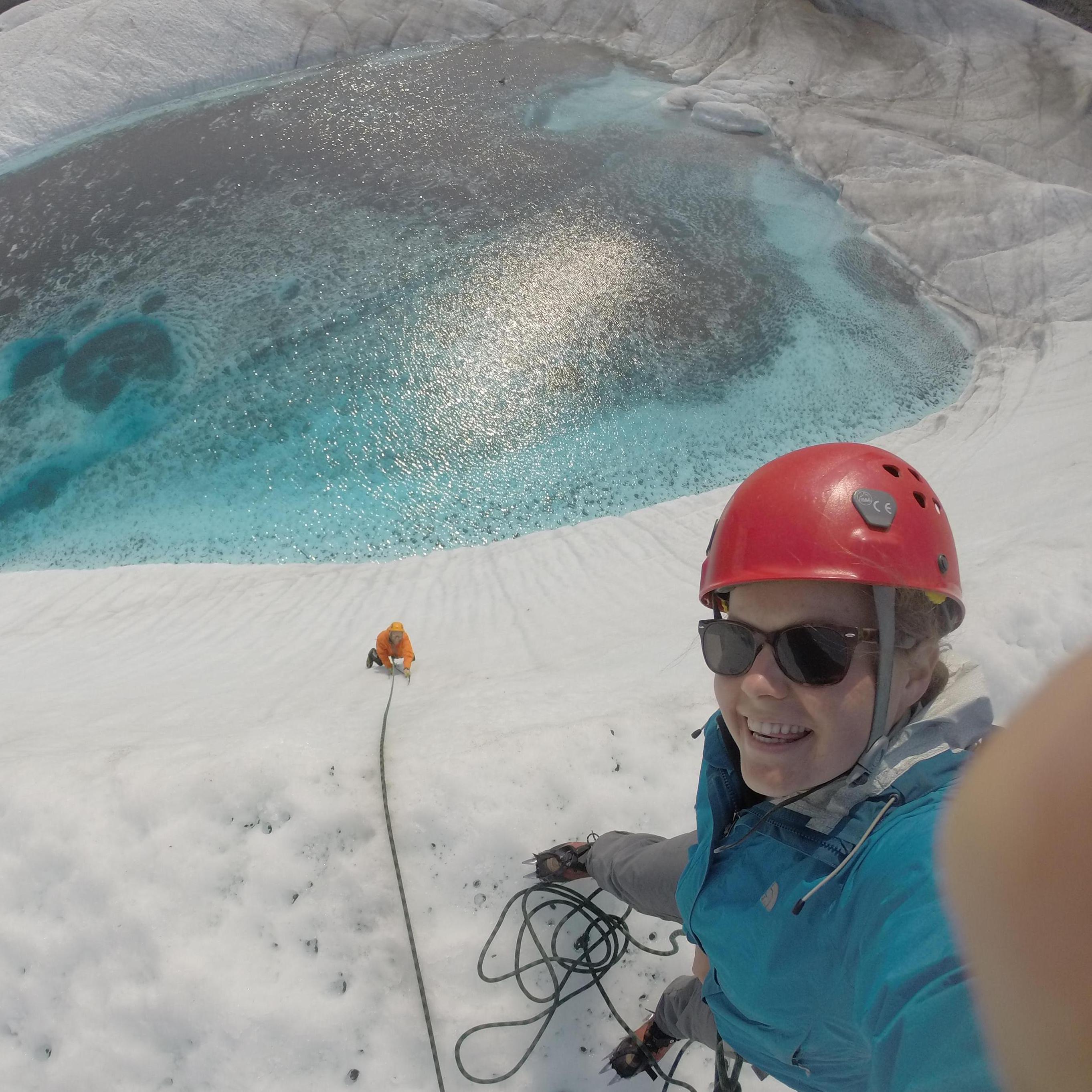 Glacier ice climbing date in Alaska: 2015