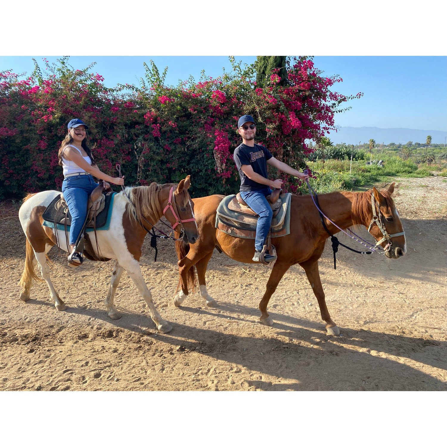 He knew I had never been horseback riding and he surprised me with this experience.