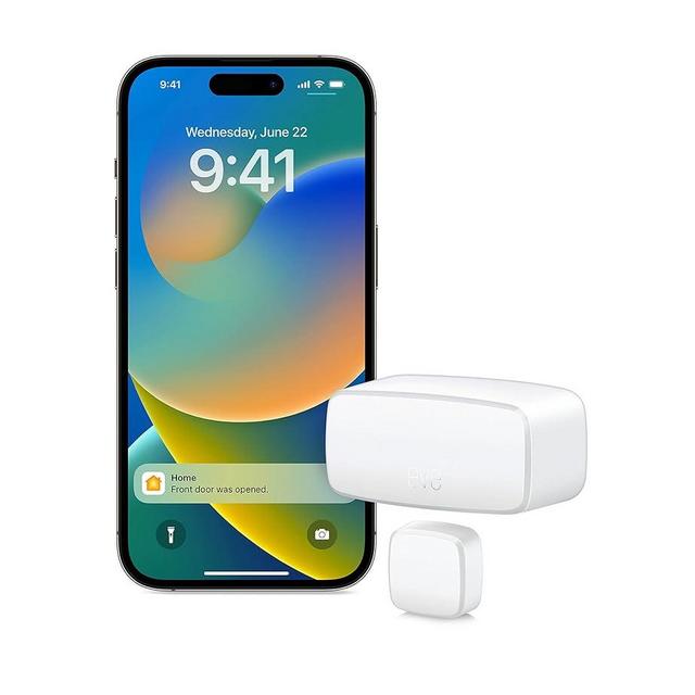 Eve Door & Window (Matter) – Smart Contact Sensor for Doors & Windows, Open/Closed State, Automatic Control of Accessories, Matter Over Thread, Apple Home, Alexa, Google Home, SmartThings