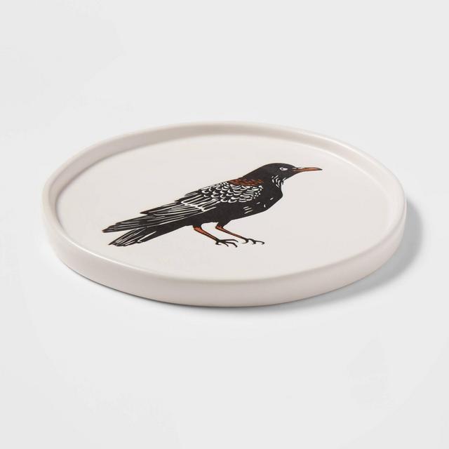 6" Stoneware Crow Appetizer Plate - Threshold™
