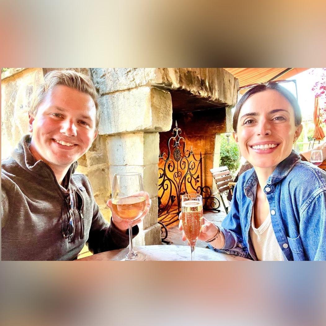 Celebrating our engagement 2.0 at a winery in California