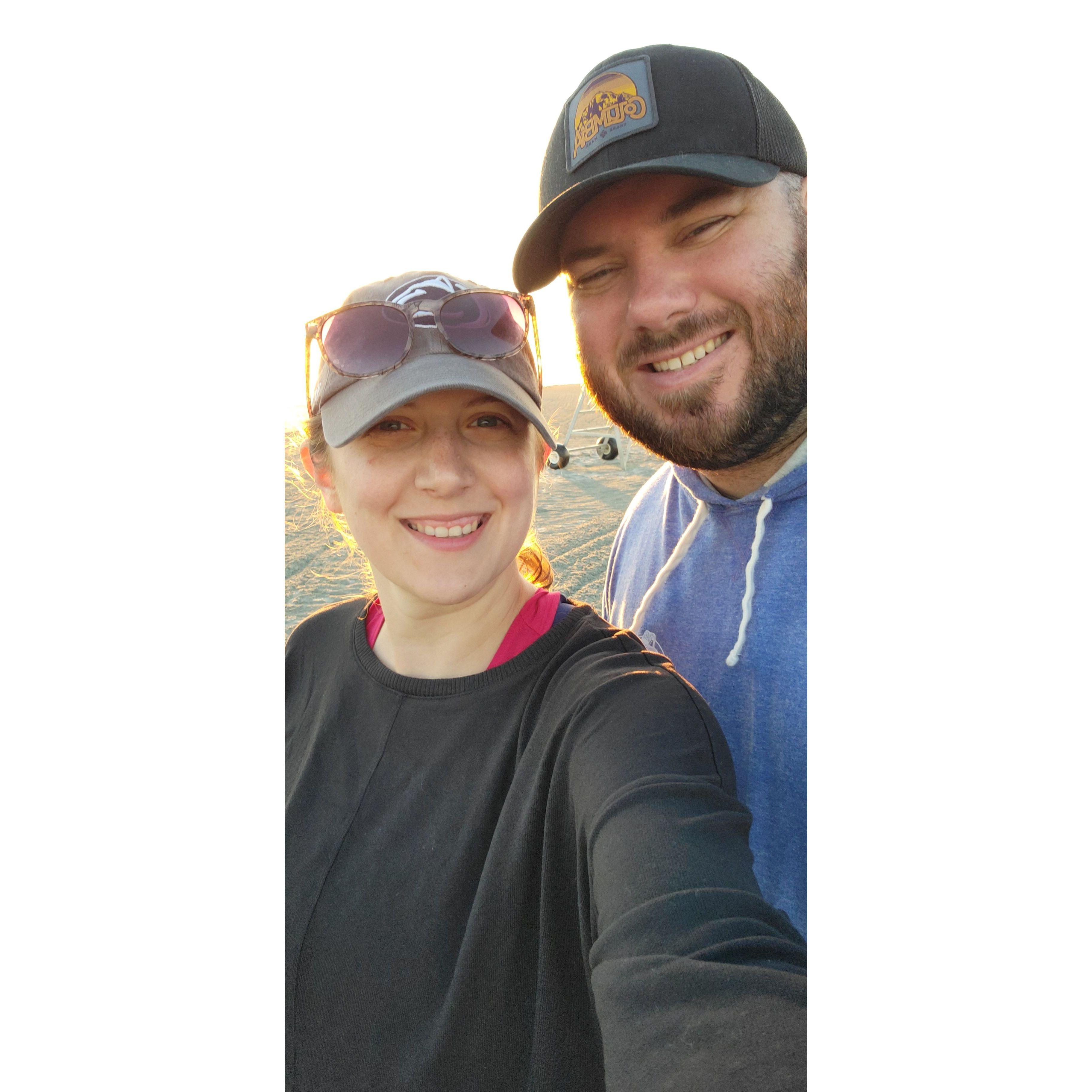 Morning walks to catch sunrise at the beach.