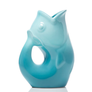 Large GurglePot Gurgling Fish Water Pitcher - Ombre Blue