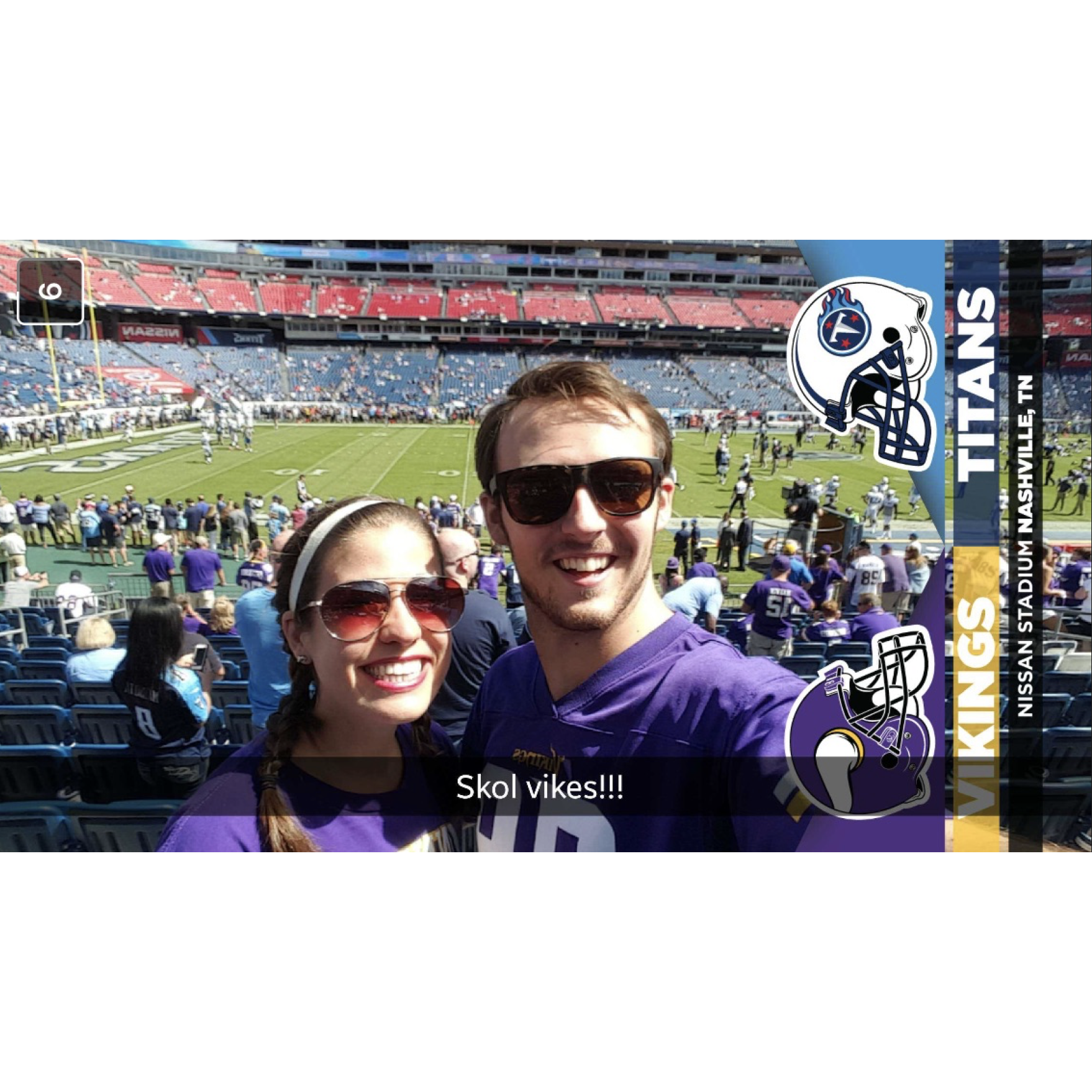 Cheering on the Vikings from Tennessee