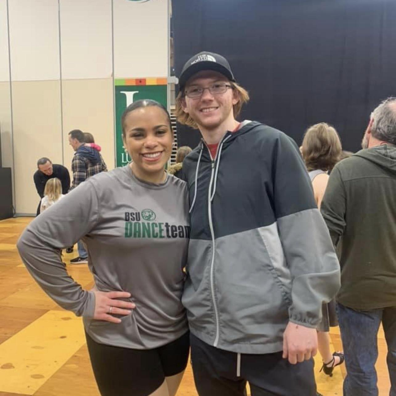 In Bemidji at Eve’s senior dance performance in April 2022.