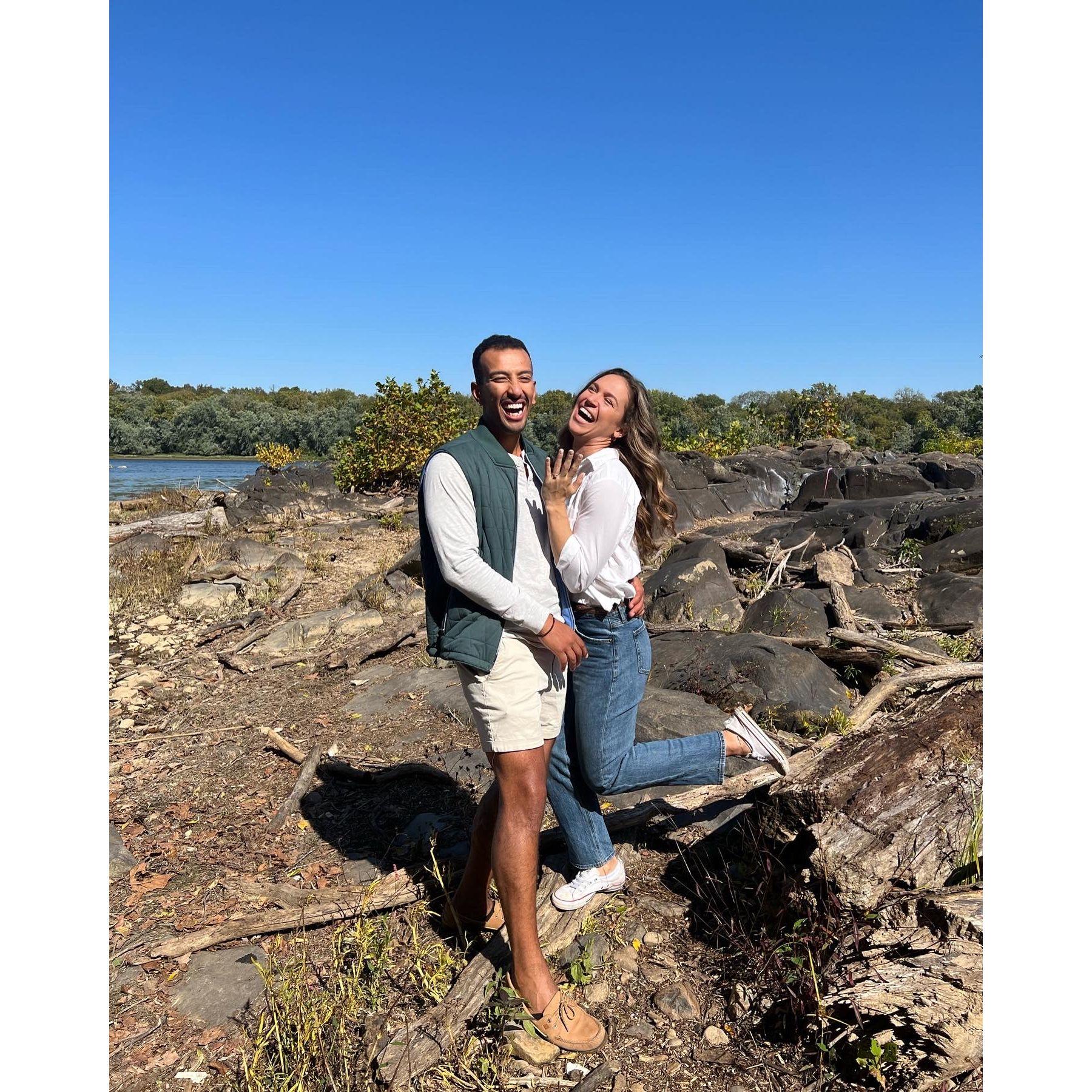 When we got engaged!!!! October 2022.