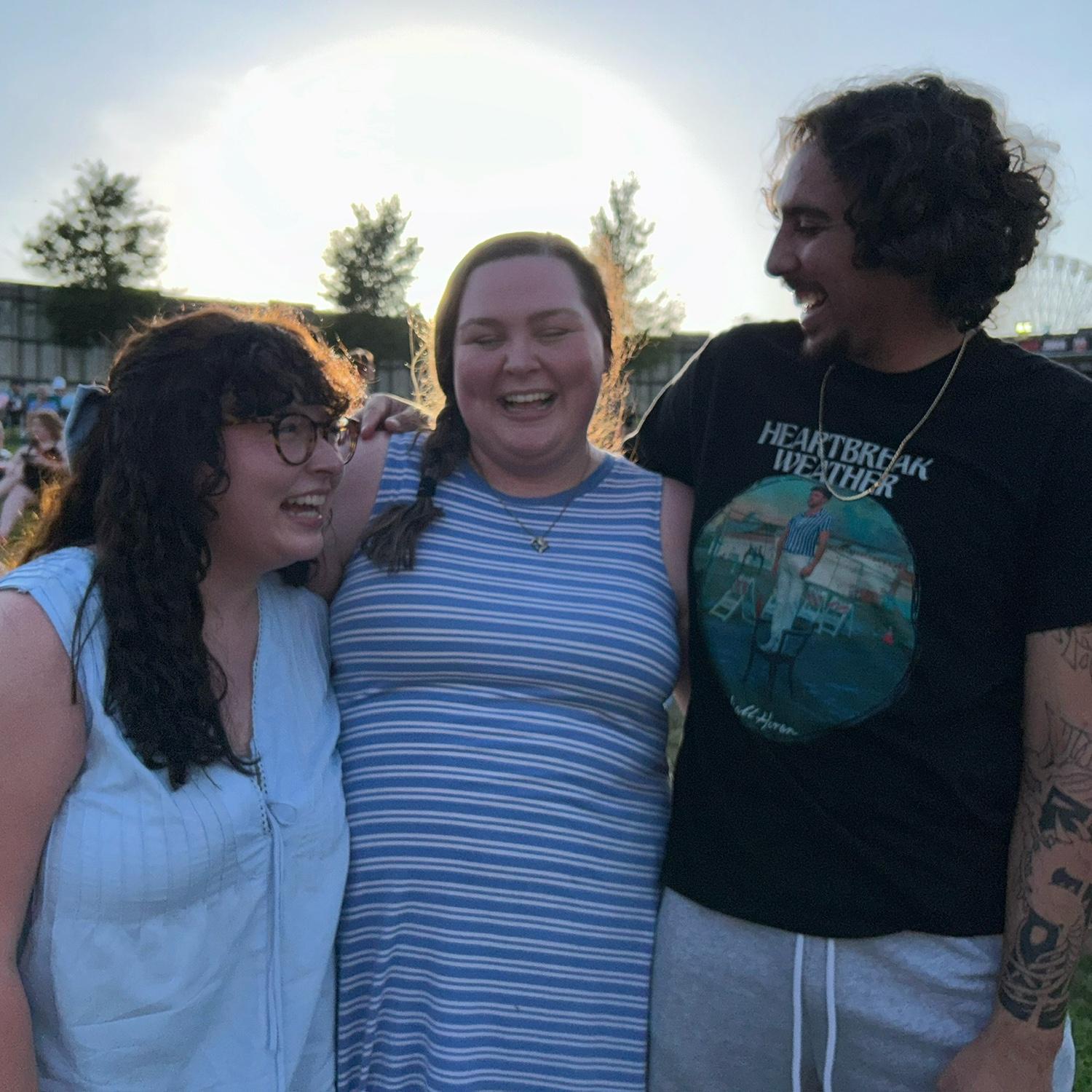 Us & our Officiant, Kaleigh!