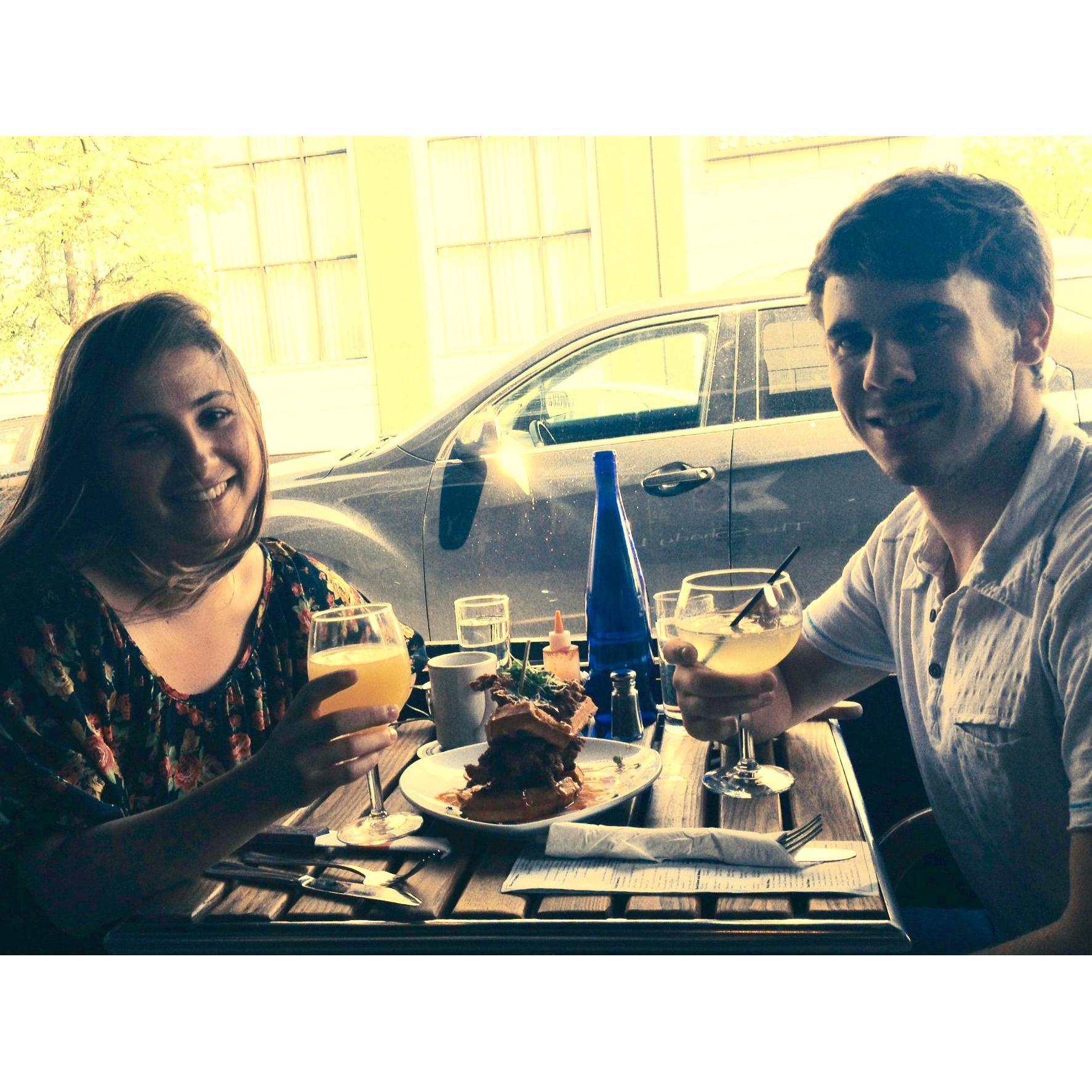 One of our first dates in Astoria