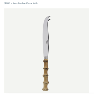 Sabre Bamboo Cheese Knife