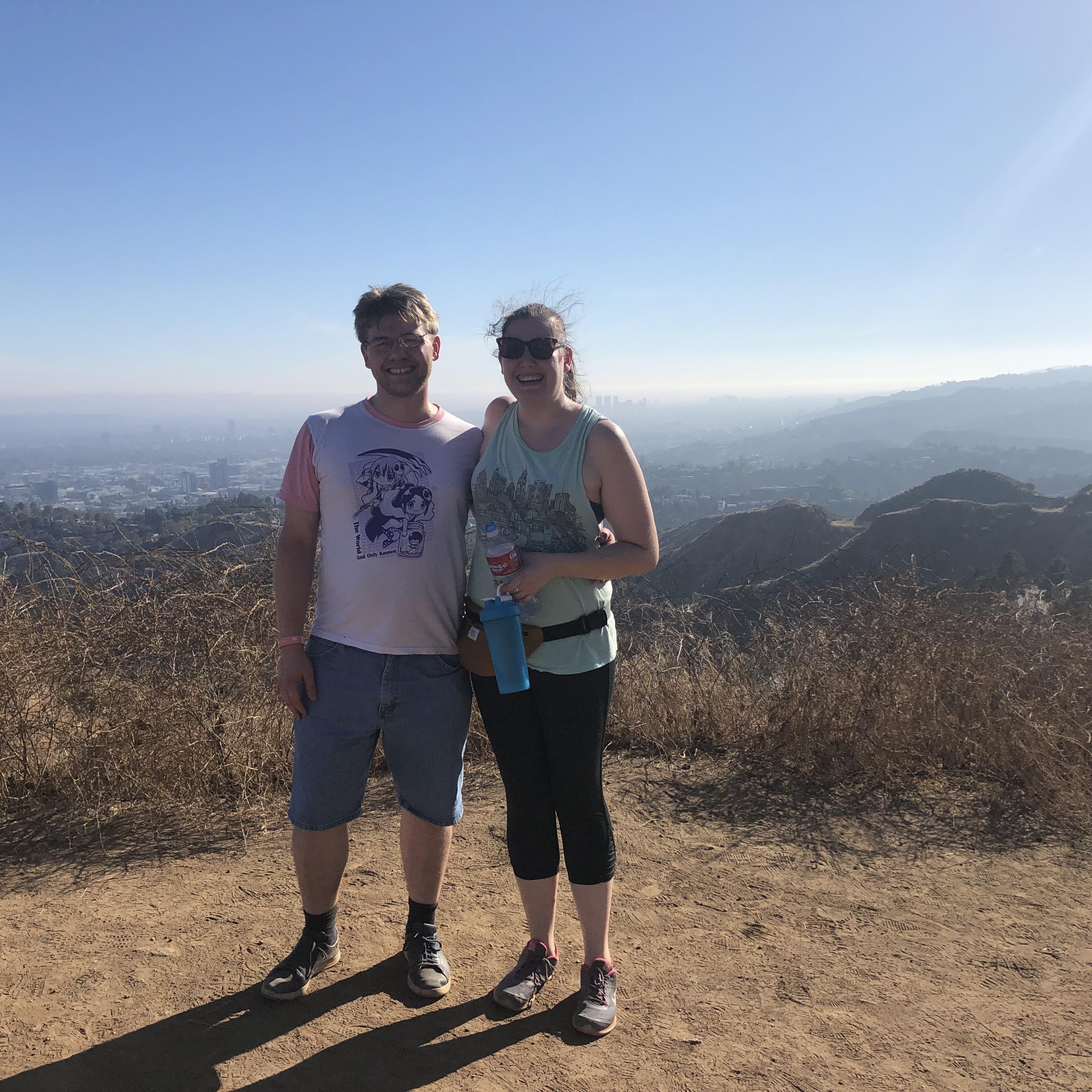 We climbed Mt. Hollywood!