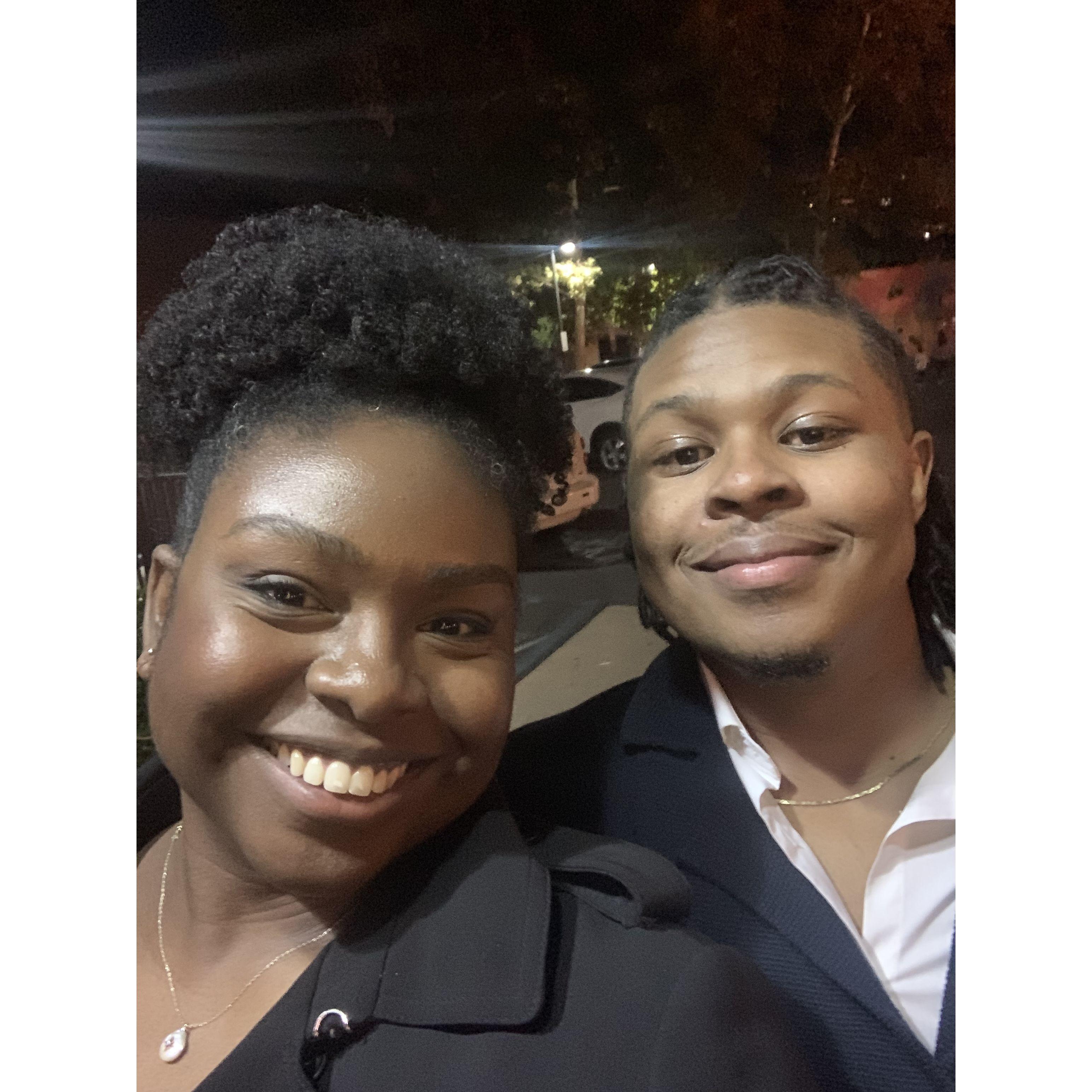 Looking at Christmas Lights on a surprise date!