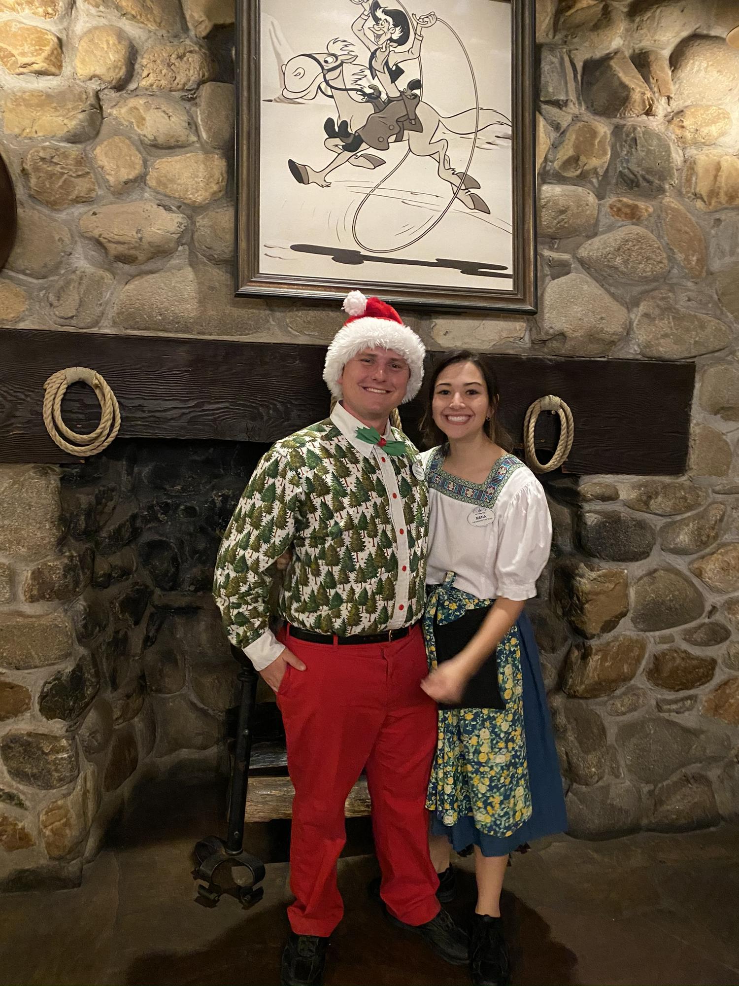 Mena and Nolan working together at Magic Kingdom (2018)