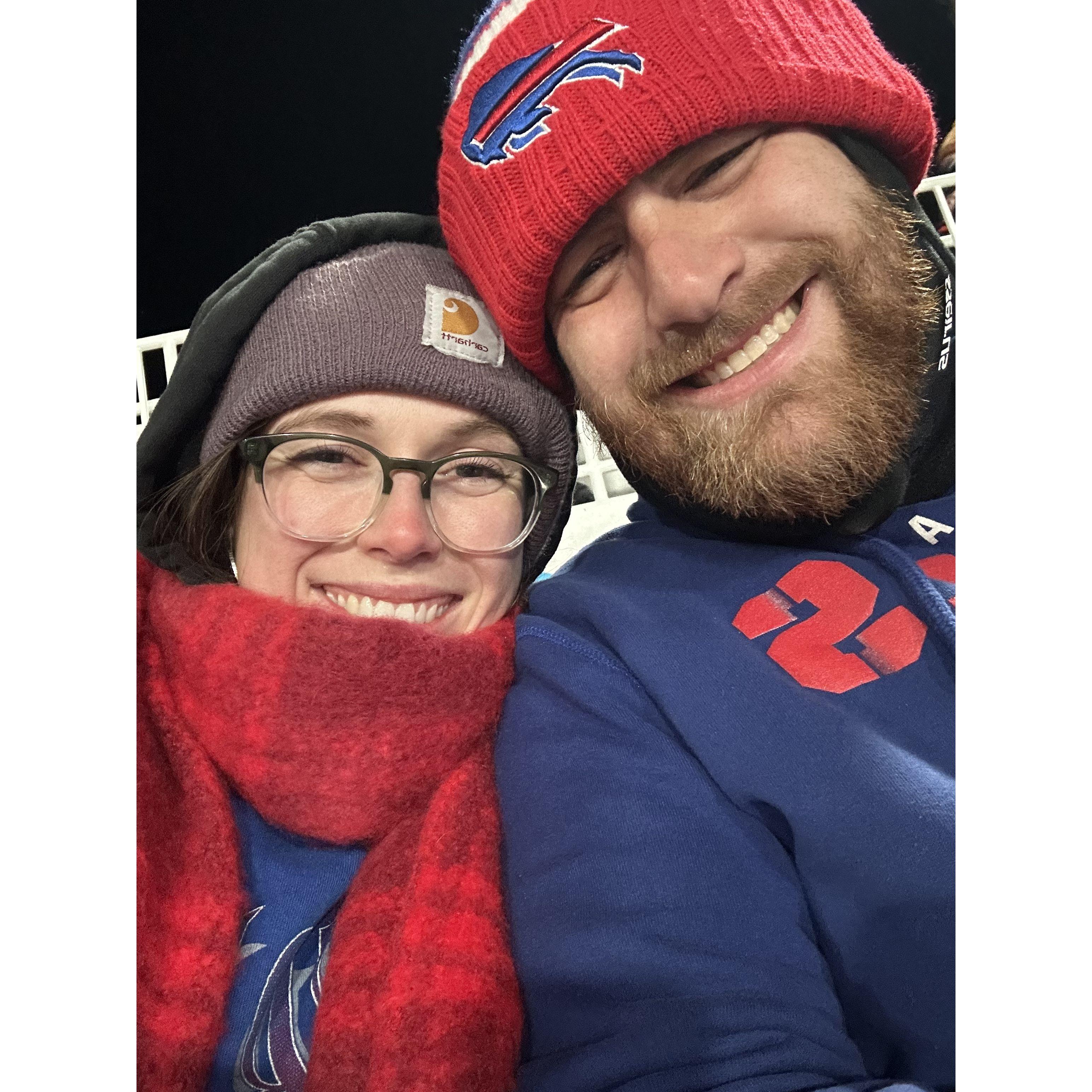 A Bills fan and an undercover Pats fan!