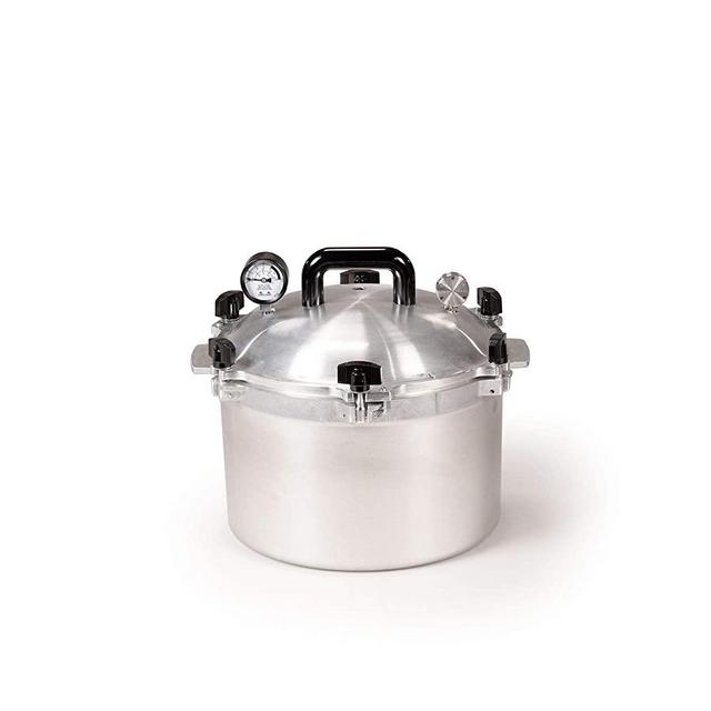All American 915 Canner Pressure Cooker, 15.5 qt, Silver
