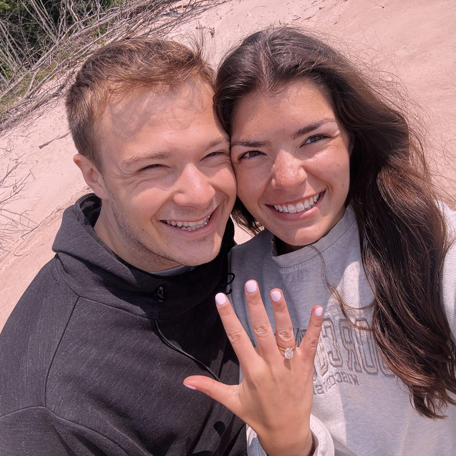 Wil finally popped the question on a trip home in June, and Kylie said Yes!