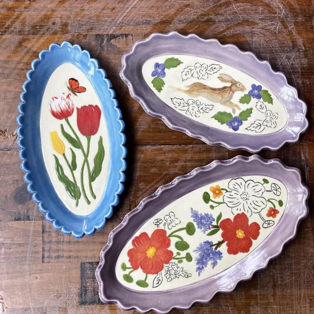 Scalloped Tray by Jayne King