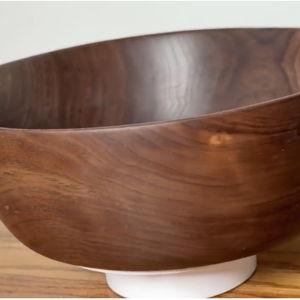 Handmade Walnut Salad Bowl