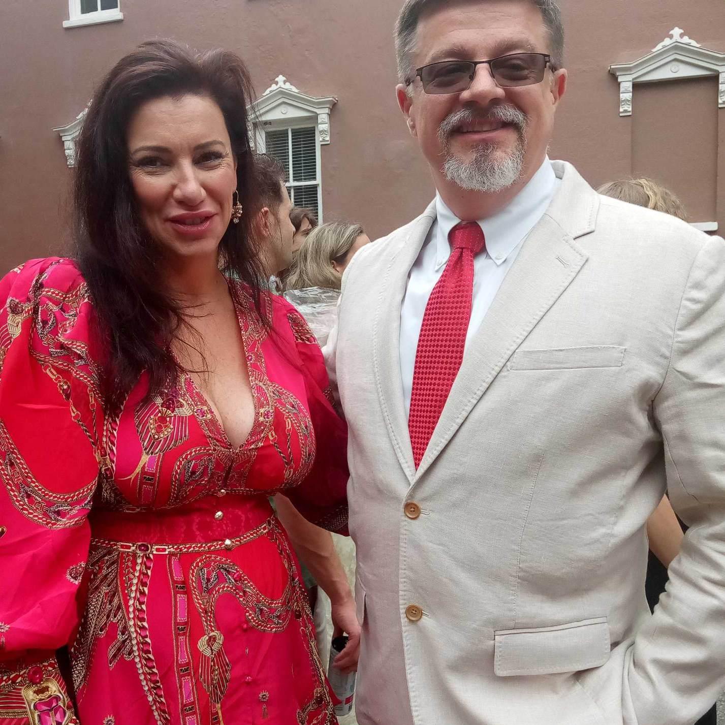Us at Brodericks graduation at College of Charleston