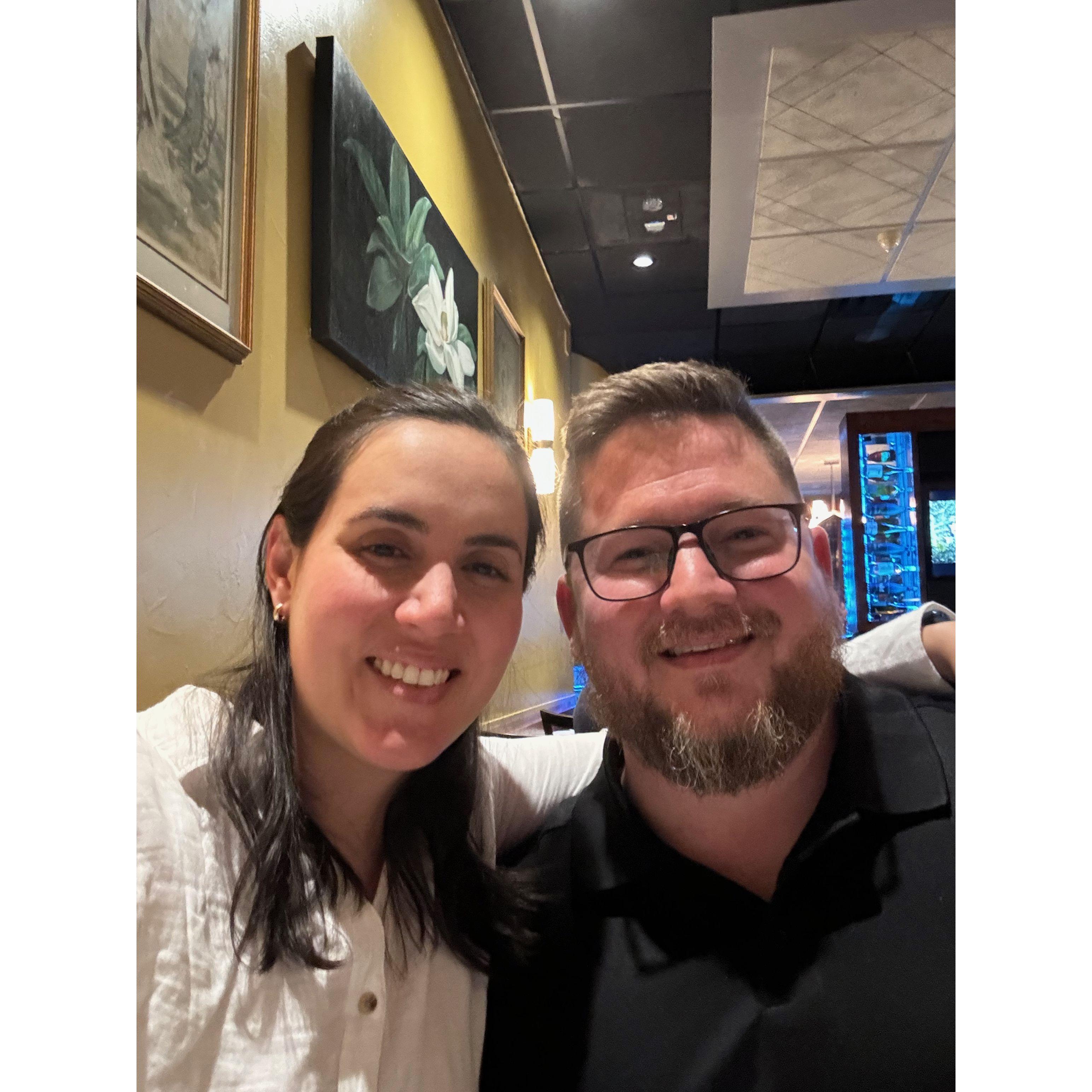 Our favorite activity, eating out!