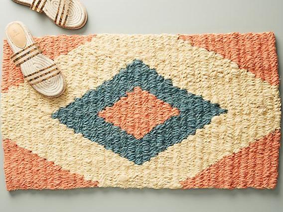 Coral Diamond Doormat