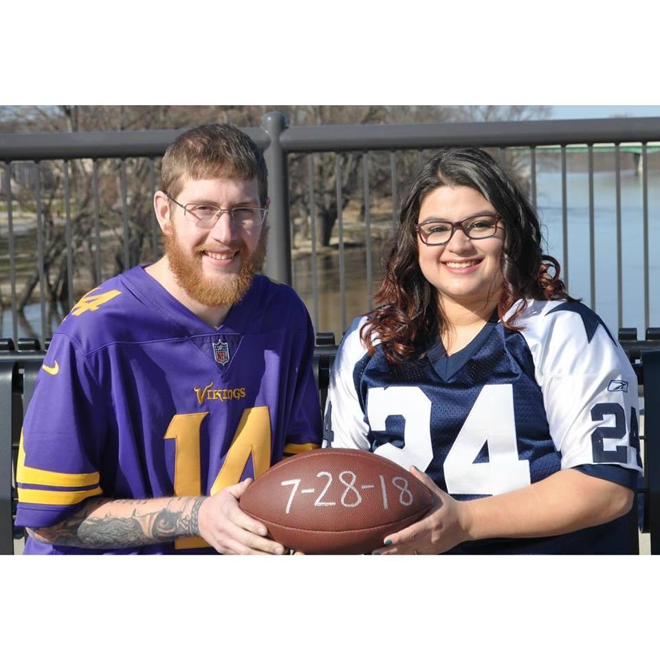 We share a love for football but not in teams!