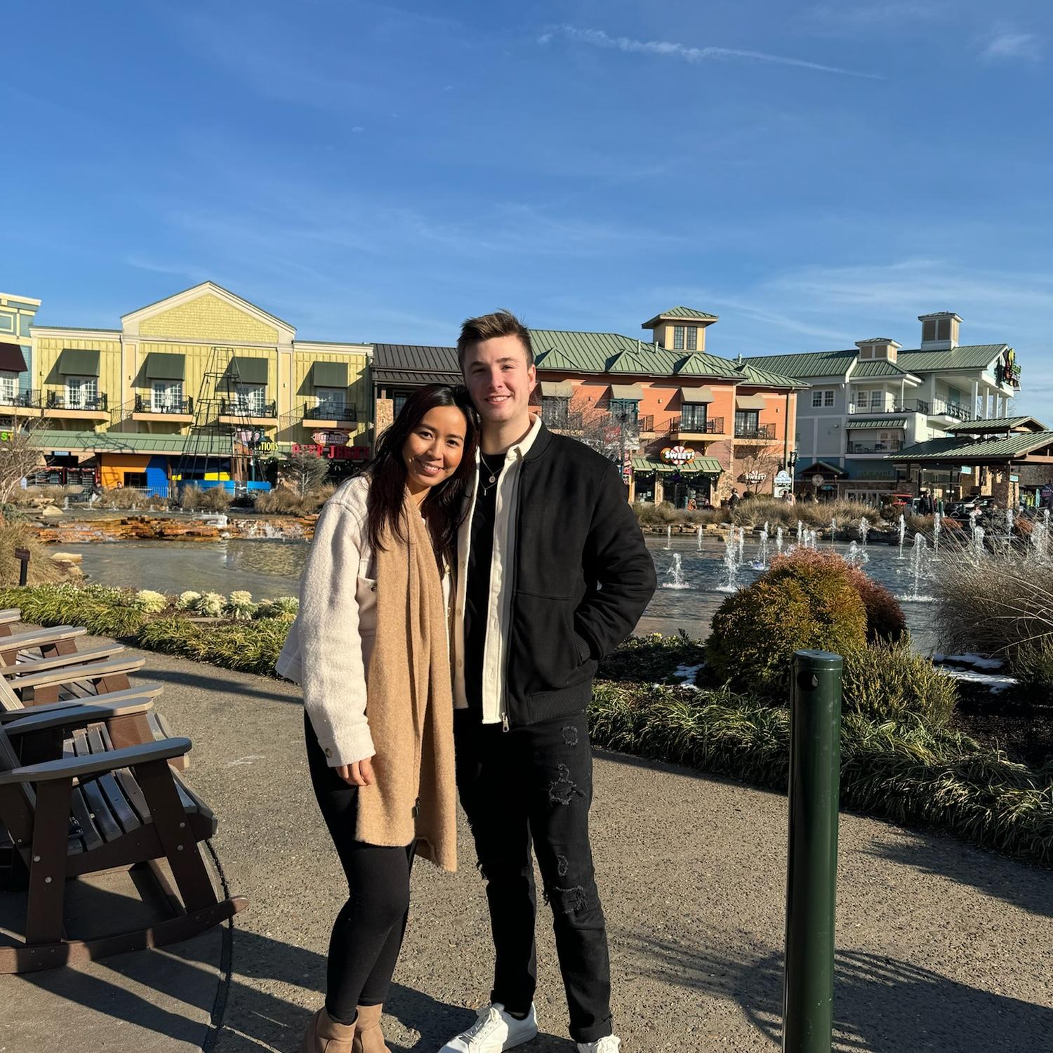 Connor surprised Rika a trip to Pigeon Forge, TN for her birthday in January of 2024