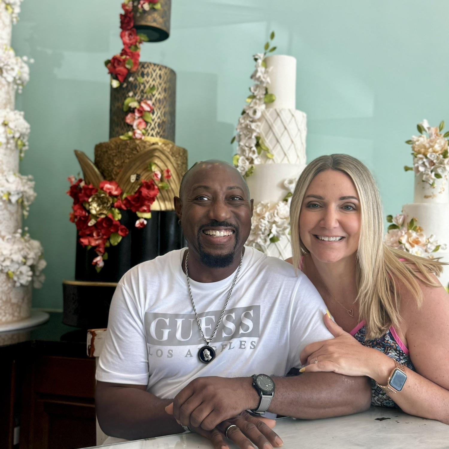 The day we chose our wedding cake.