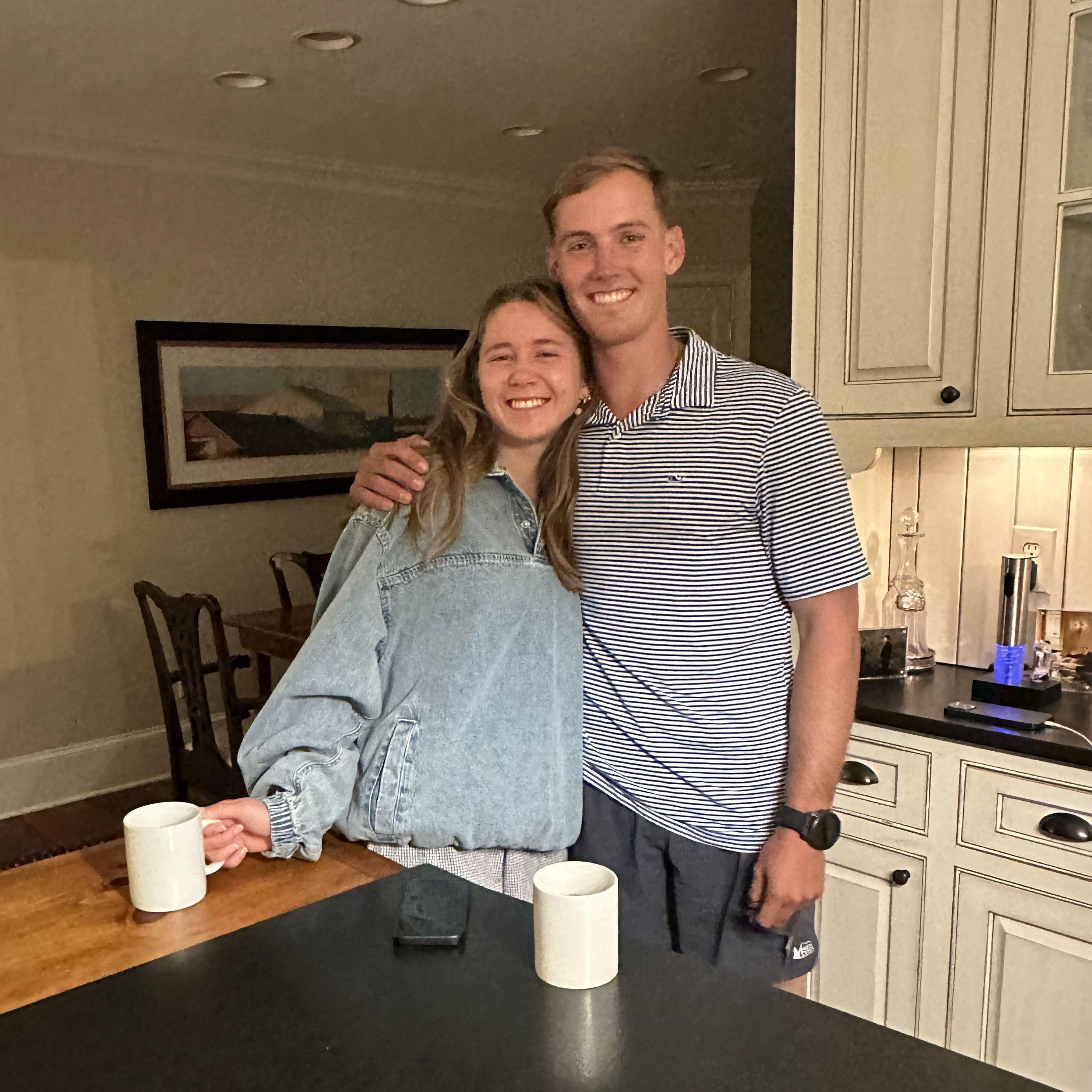 6am airport pickup straight to the Koenig household for some coffee!