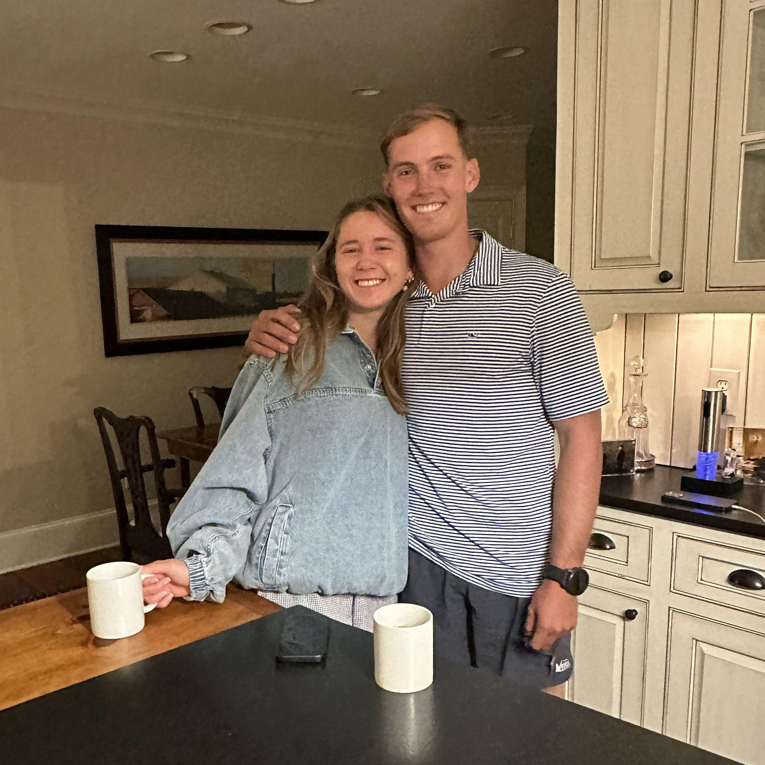 6am airport pickup straight to the Koenig household for some coffee!