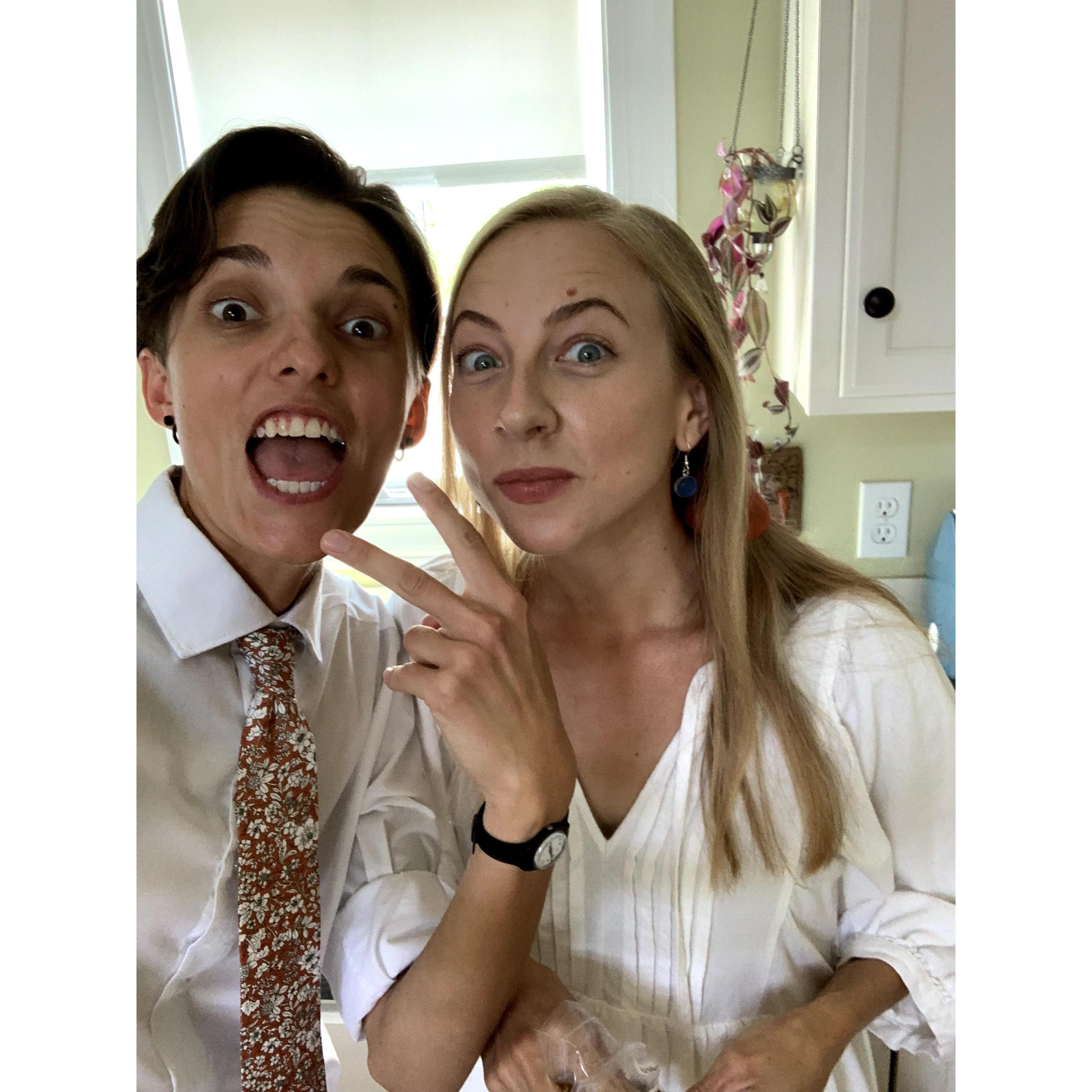 We snapped this pick just before our elopement ceremony in August 2021!