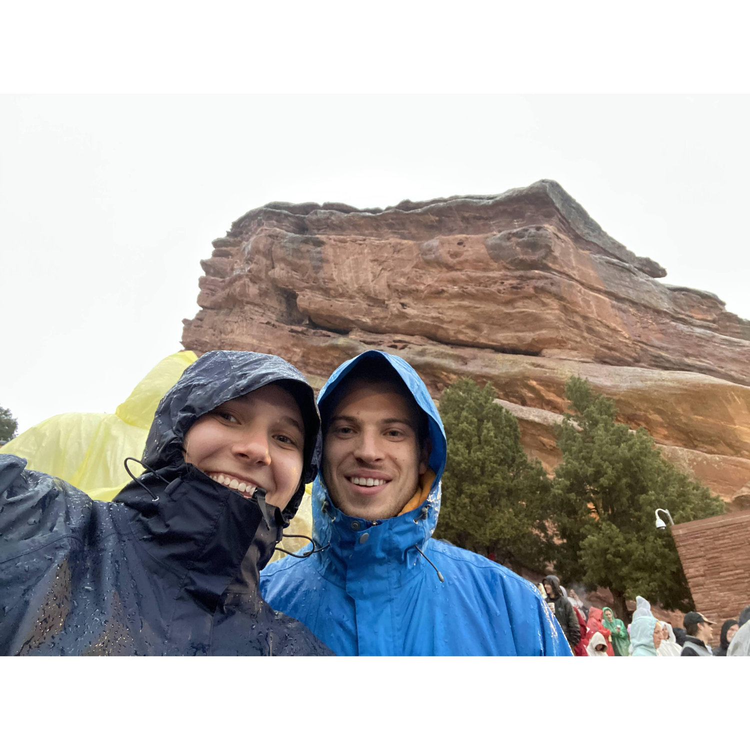Classic downpour at a Red Rocks Concert!