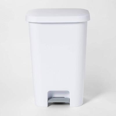 11.9gal Step-On Waste Basket White - Room Essentials™