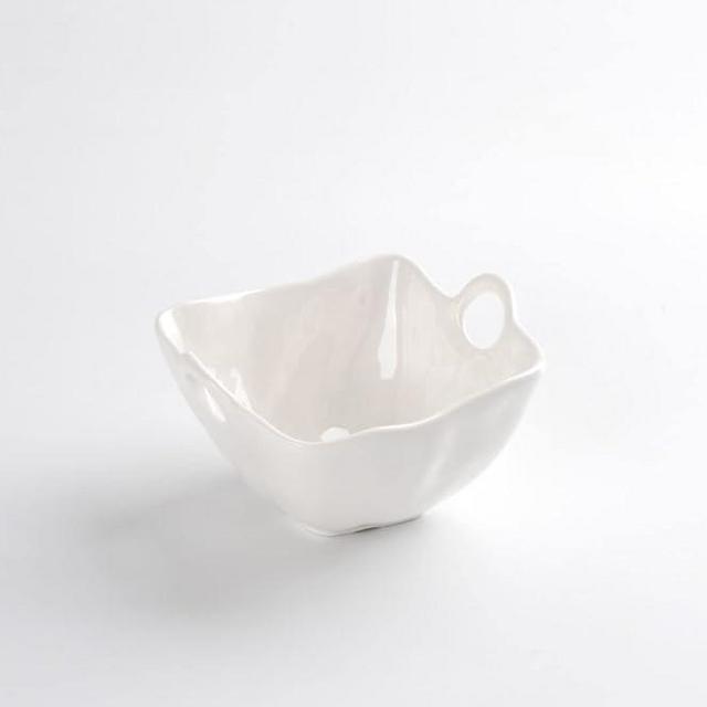Pampa Bay Shatterproof Melamine Snack Bowl, 5.3 Inch, Food, Freezer, Dishwasher Safe, White