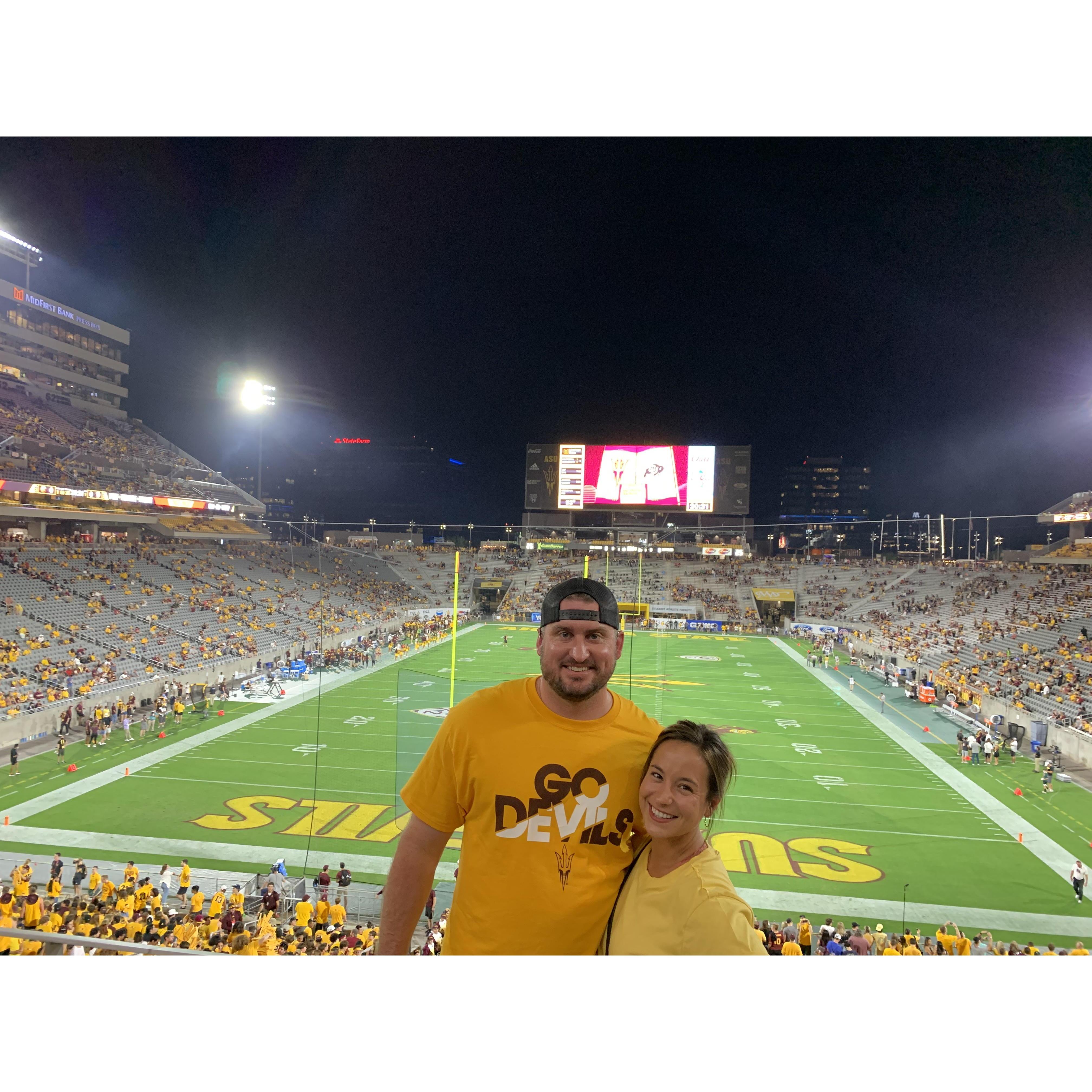 Now onto an ASU football game