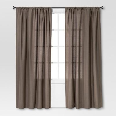 Farrah Curtain Panel Gray (54"x84")- Threshold&#8482;