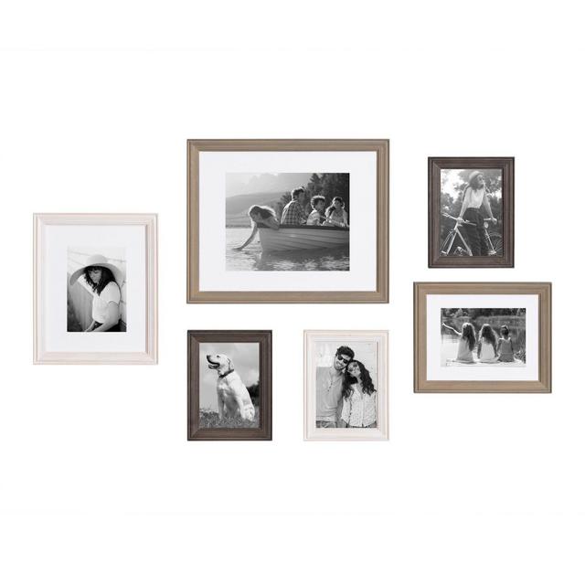 Kate and Laurel 6-Piece Bordeaux Frame Box Set in Grey
