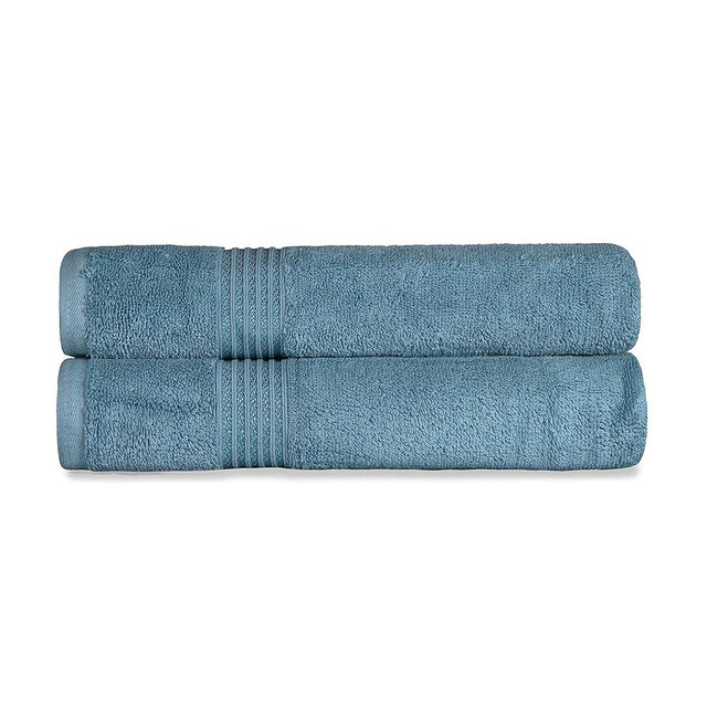 Superior Egyptian Cotton 2-Piece Bath Sheet Towel Set, Oversized Body Towels For Adults And Kids, Large Towel For Bath, Shower, Guest Bathroom, Spa, Gym, Resort, Essentials, Airbnb, Sapphire