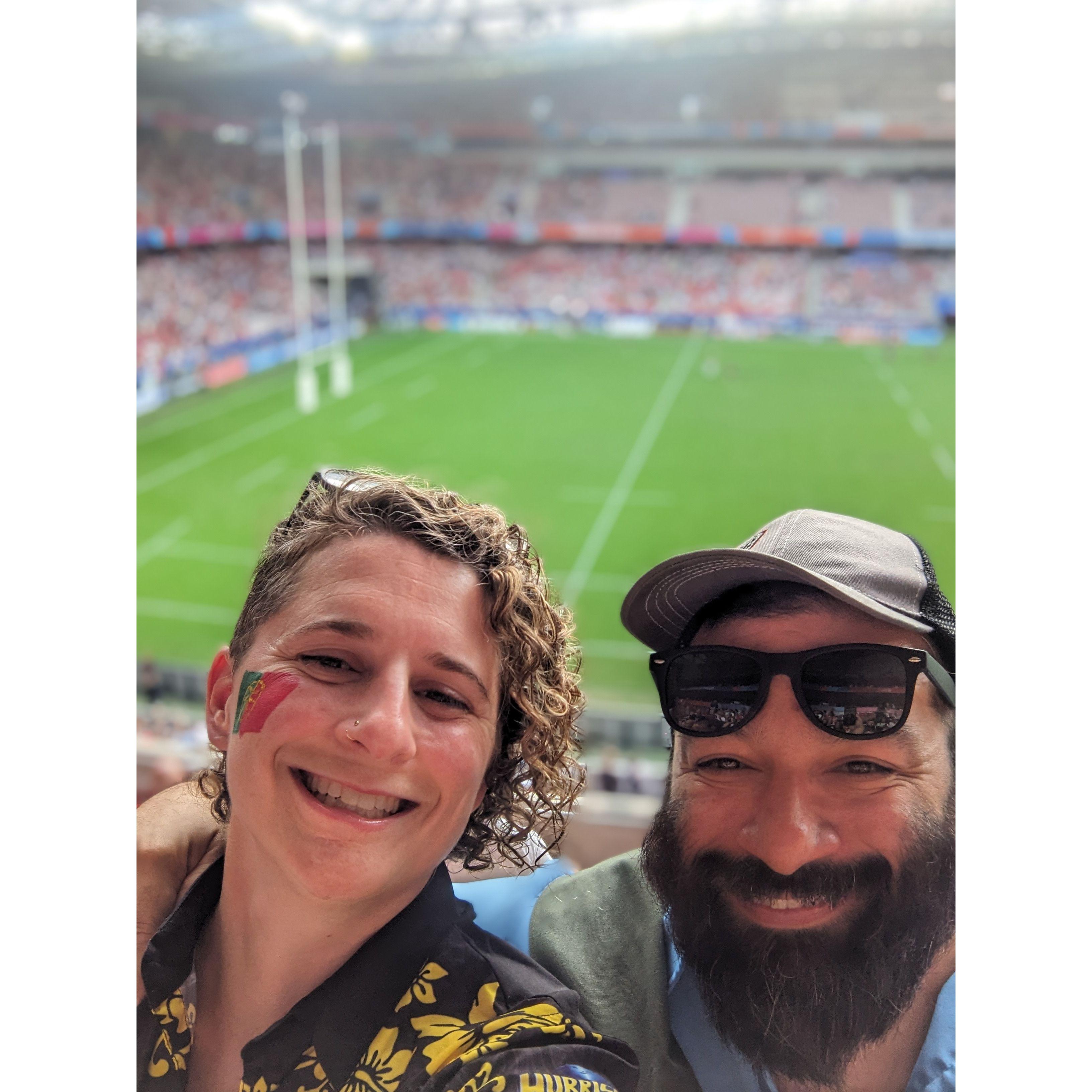 Portugal vs. Wales, rugby world cup in France