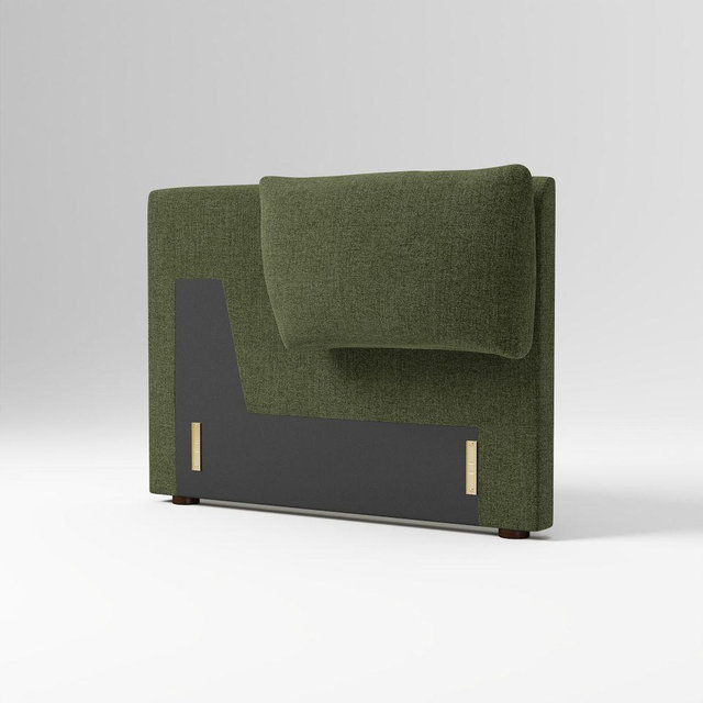 Shelter Motion Right Arm Poly Distressed Velvet Tarragon Concealed Support
