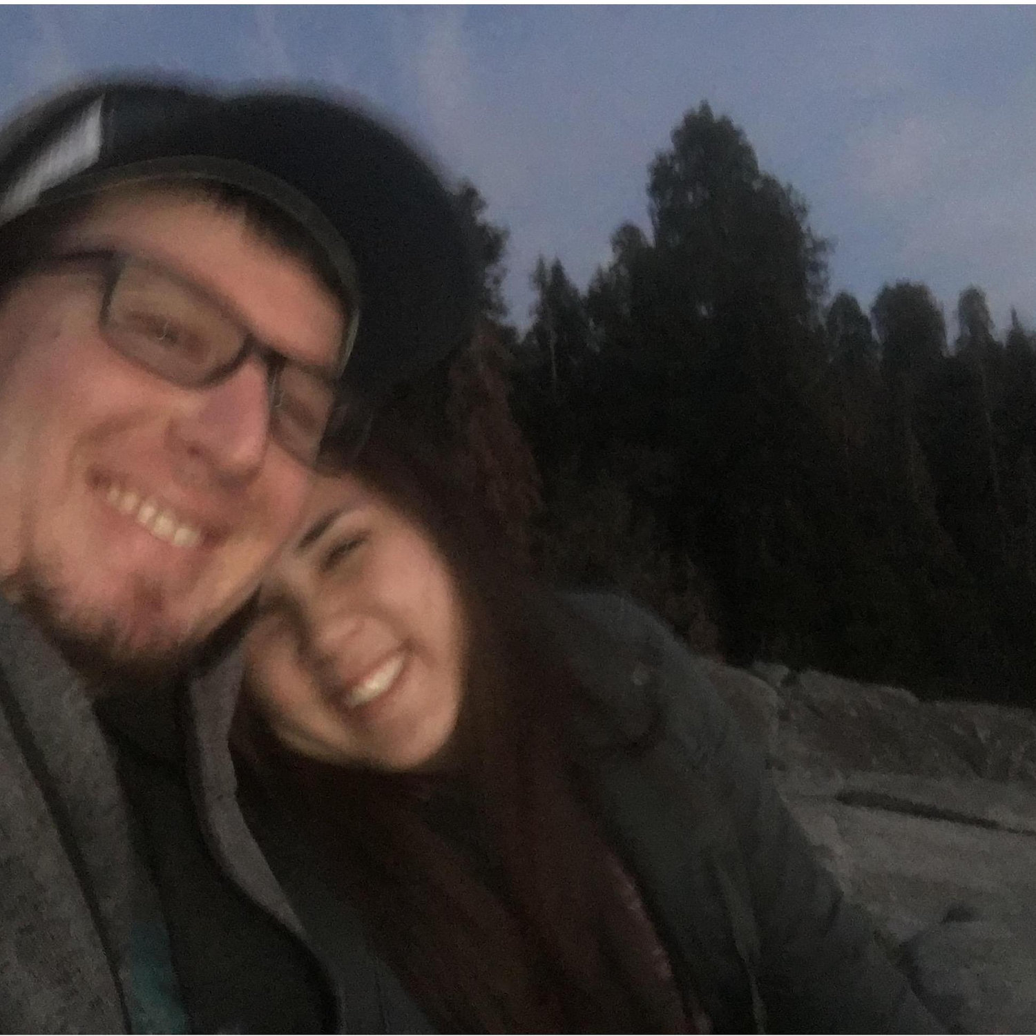 Blurry but full of love...The time when Blake drove Steph to a special spot to watch the sunset