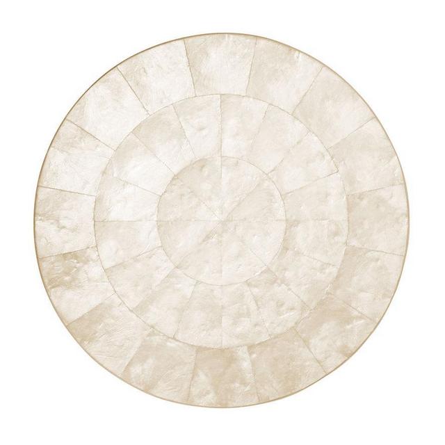 Kim Seybert Round Capiz Placemat in Natural, Set of 4