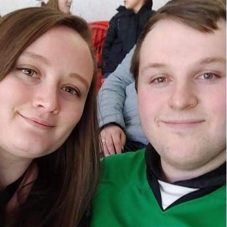 At a Gamblers hockey game