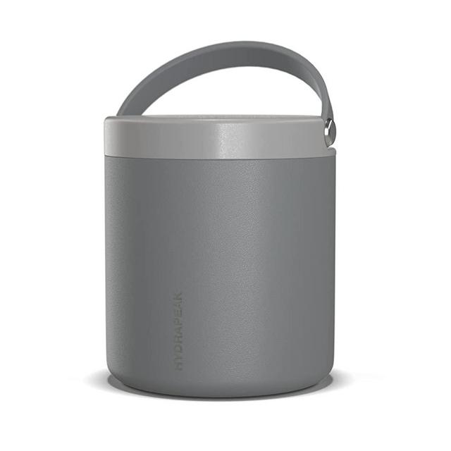 Hydrapeak 25oz Stainless Steel Vacuum Insulated Thermos Food Jar | Kids Thermos for Hot Food and Cold Food, Wide Mouth Leak-Proof Soup Thermos for Adults, 10 Hours Hot and 16 Hours Cold (Grey)
