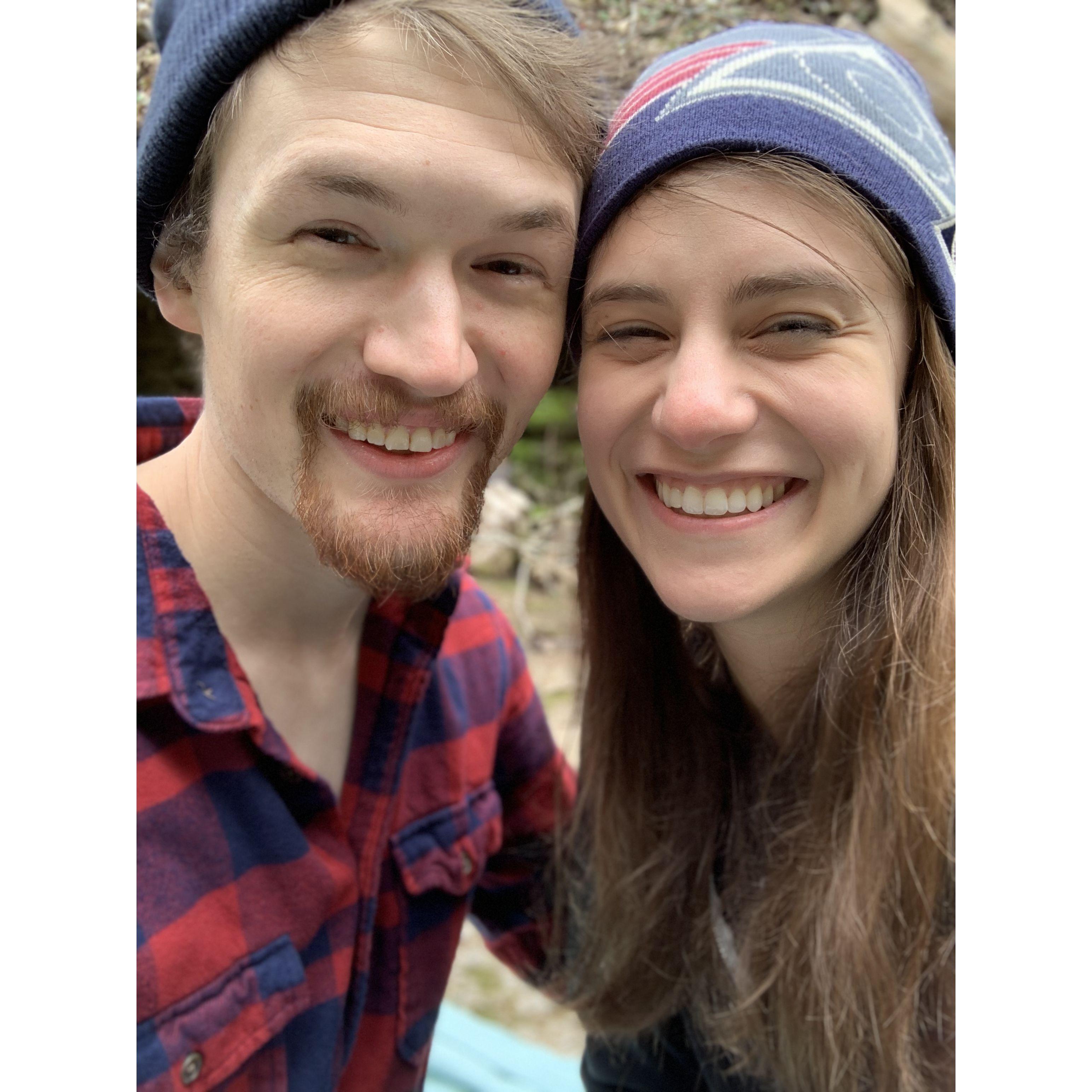 When we first started dating, Daniel lived in Atlanta and Callie had just moved back to Michigan. We spent our weekends driving 6+ hours to hike together in the middle of February in Winchester, KY.