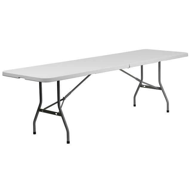Flash Furniture 30''W x 96''L Plastic Bi-Folding Table [RB-3096FH-GG]